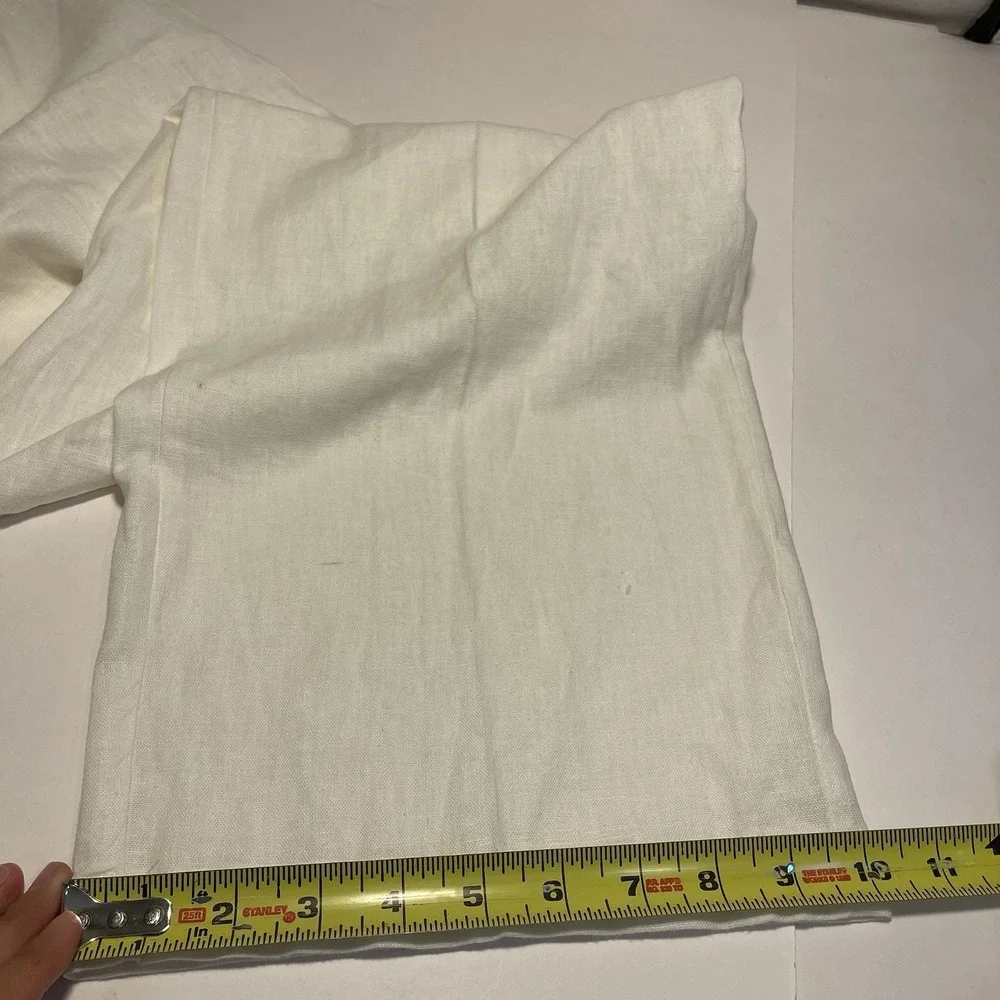 Visitor Linen Blend White Pants XXL Beach Coastal Vacation Resort